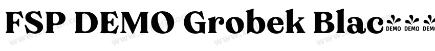 FSP DEMO Grobek Blac字体转换